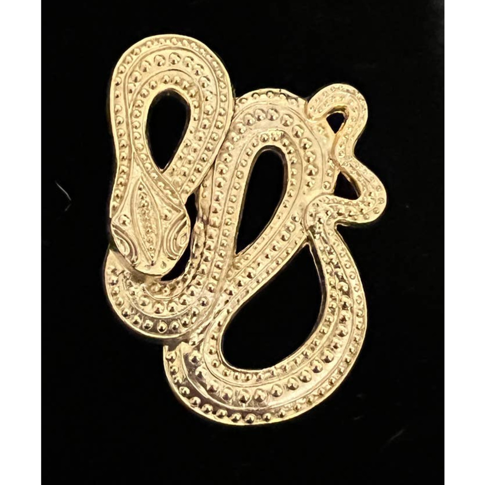 Vintage-inspired "Val" Snake Gold-Tone Slitherin Scales